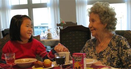 KPH Resident With Granddaughter