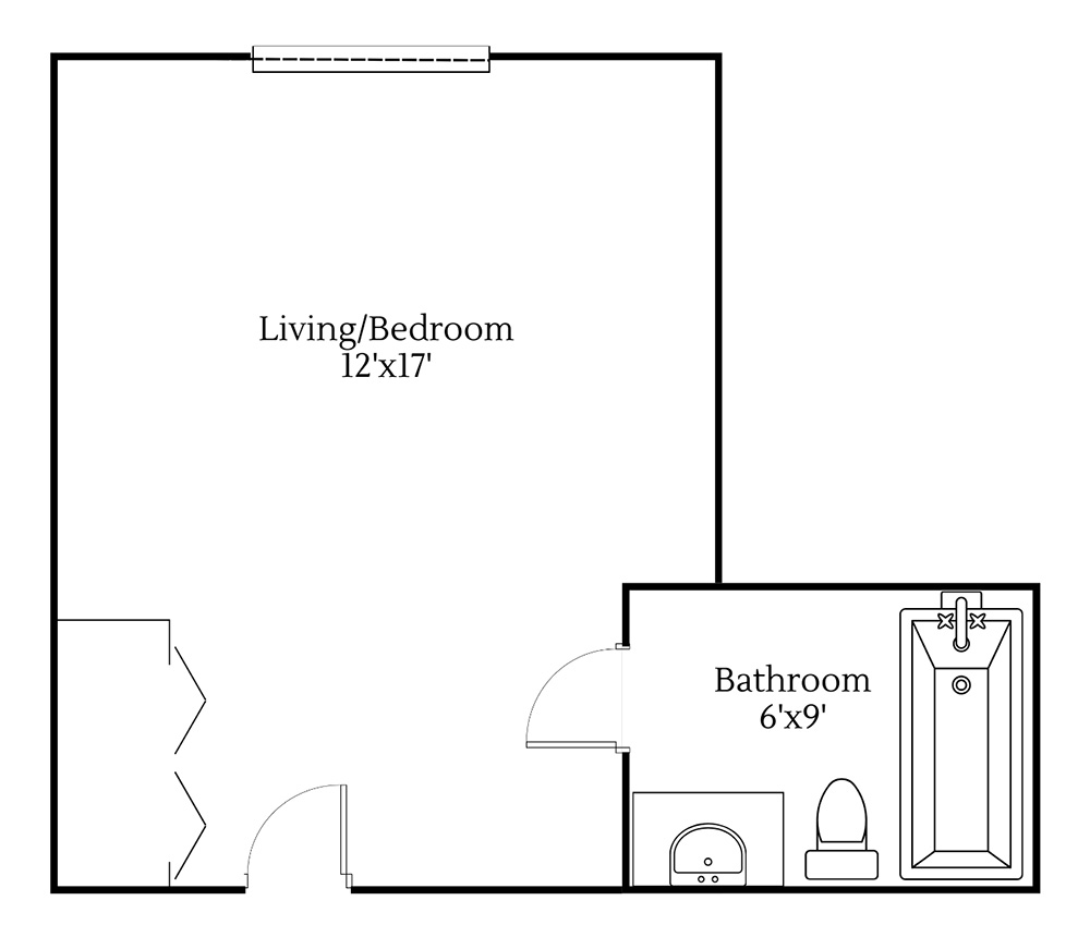 Personal Care Room w/ Full Bath