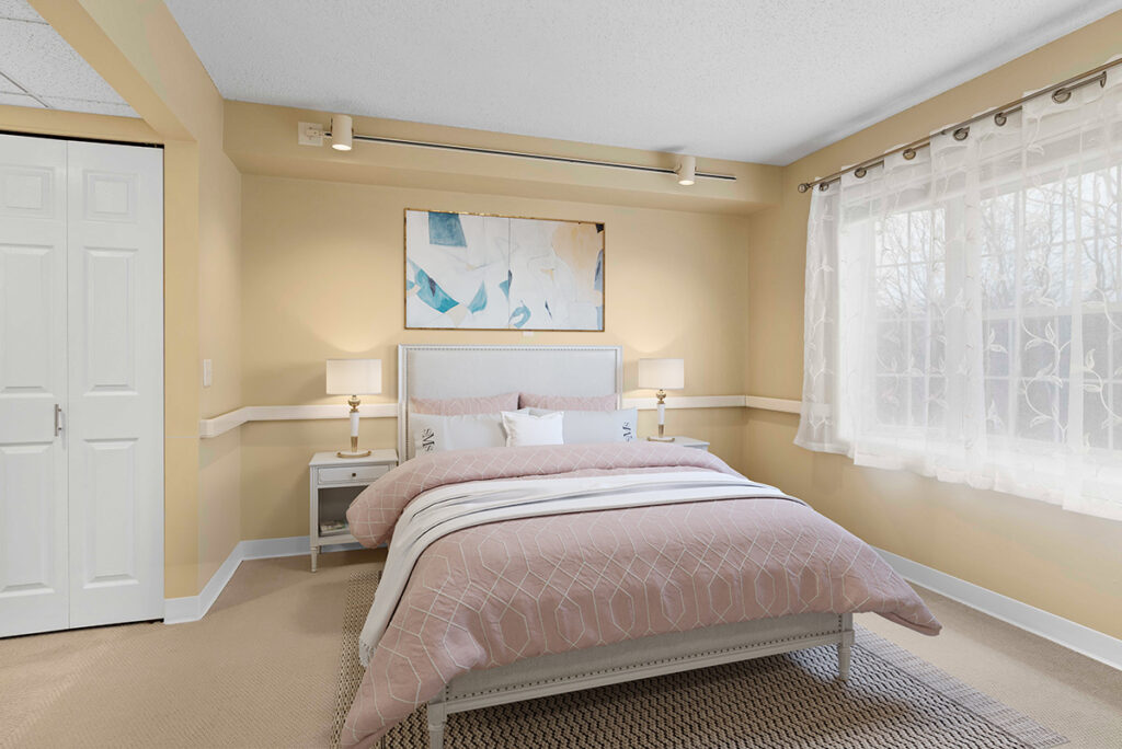 Kindred Place at Annville senior apartments view of bedroom in apartment
